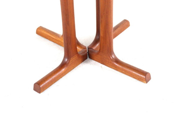 Danish Solid Teak Extendable Round Dining Table Vintage – Wood (photo 14 of 15)