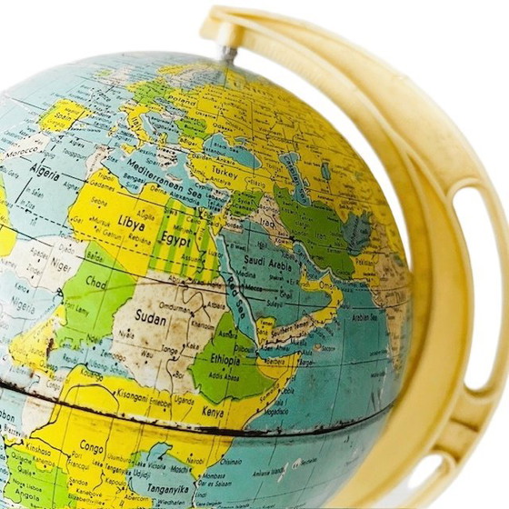 Image 1 of Mappamondo vintage di metà secolo, retrò anni '70