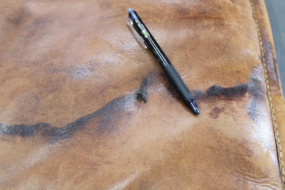 Image 1 of Tappetino da palestra vintage in pelle, anni '30, Cecoslovacchia