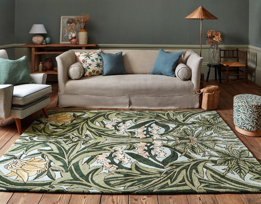 Morris & Co Bluebell Leafy| 170x240 cm