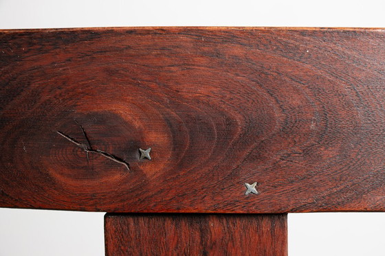 Image 1 of Set aus 4 skandinavischen Stühlen aus massiver Ulme, Modell T im Stil von Olavi Hanninen.