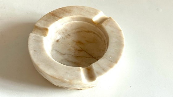 Image 1 of French Brutalist Vintage Marble Ashtray