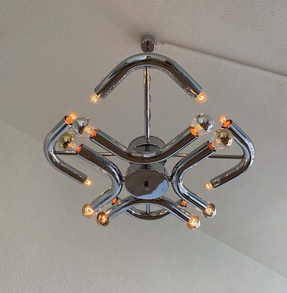 Image 1 of Vintage Sciolari ceiling lamp 70's