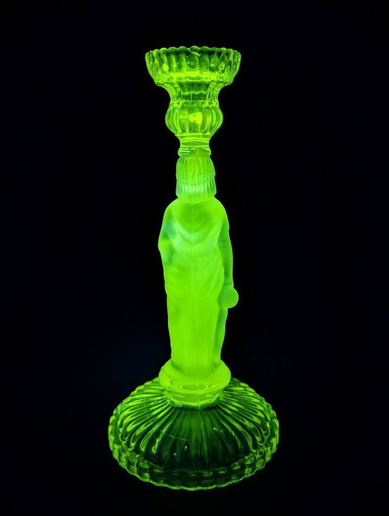 Image 1 of Large torch-style candlestick "The Water Carrier"
