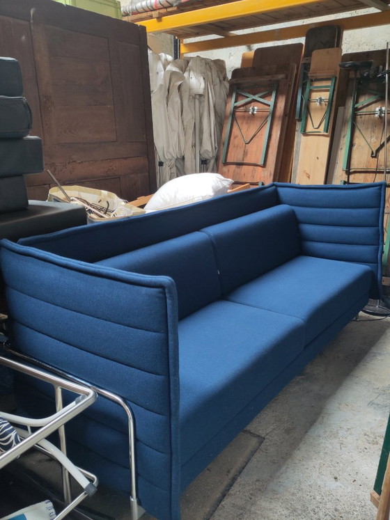 Divano Vitra Alcove Highback 3 posti, Blu (Design Bouroullec), Divani acustici, Tessile, Modern (foto 6 di 6)