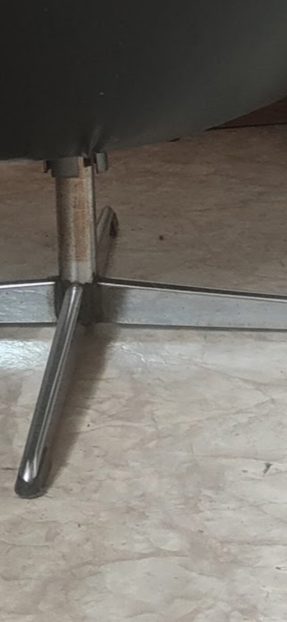 Image 1 of Sedia girevole a baccello svedese di metà secolo di Overmann