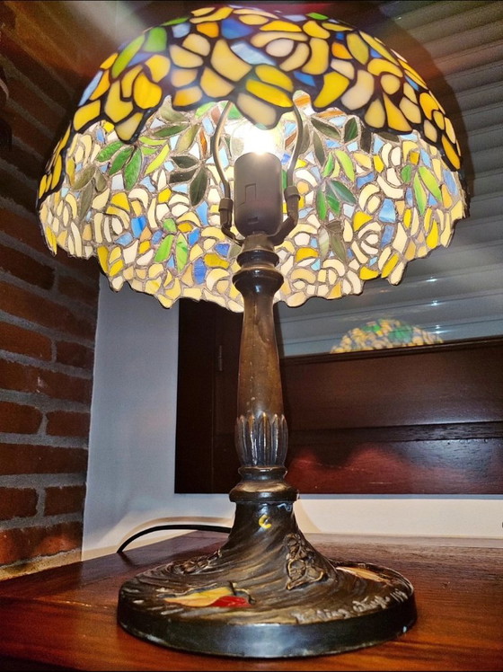 Tiffany style lamp, designer signature – Table lamps, Crystal (photo 11 of 12)
