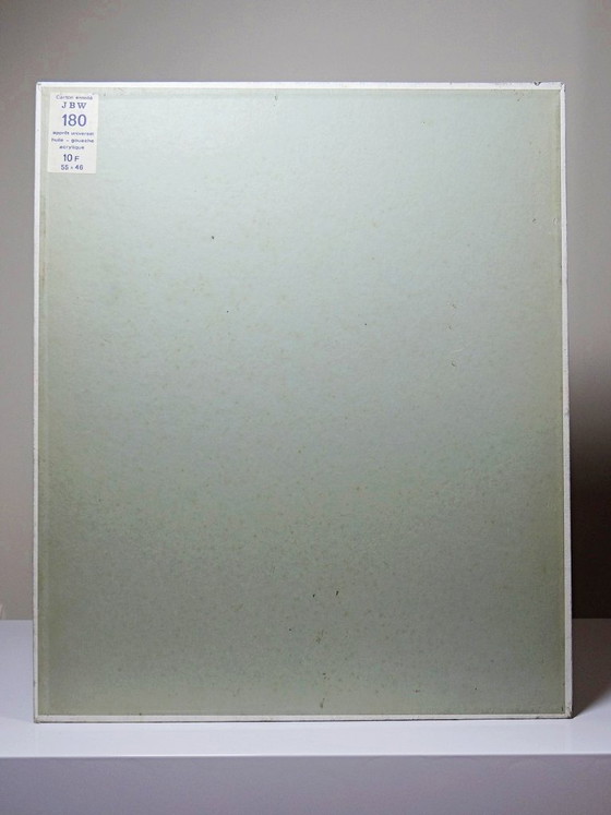 Image 1 of Vintage seated nude portrait painting, modern oil on canvas board