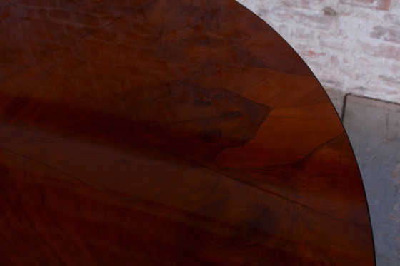 Table de salle à manger Biedermeier restaurée, en bois de cerisier, d'origine polonaise et autrichienne, (photo 9 of 16)