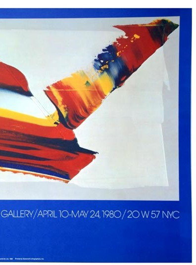 Image 1 of Paul Jenkins, Metamorphose - 1979 Ausstellungsplakat, 39 X 76 cm