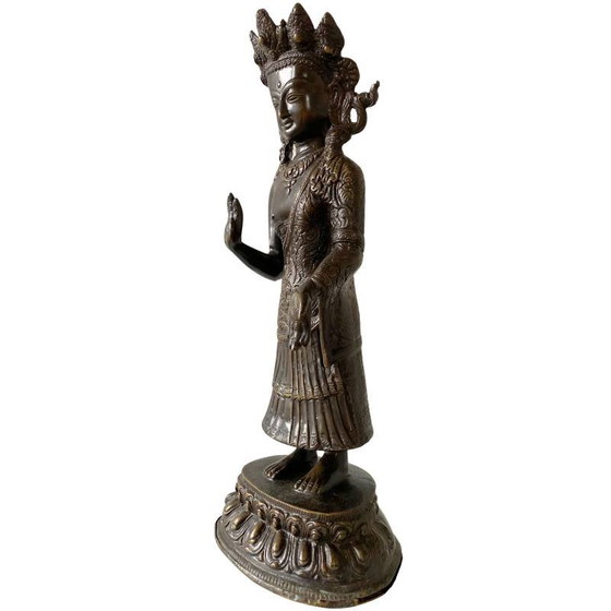Estatua de Buda Dipankara de pie en bronce – lote 180 – Esculturas, Bronze (photo 2 of 10)