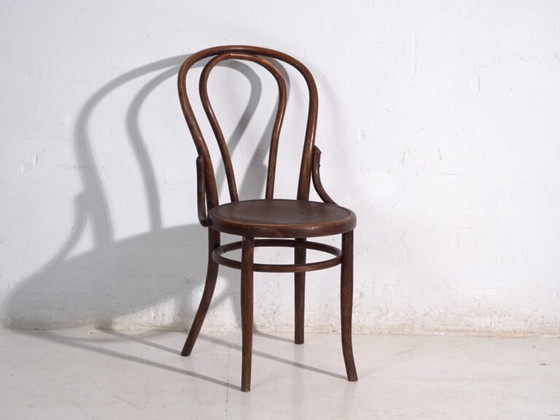 Pair of antique bentwood chairs in the Thonet style – Central Europe, circa 1900 – Dining chairs (photo 38 of 40)