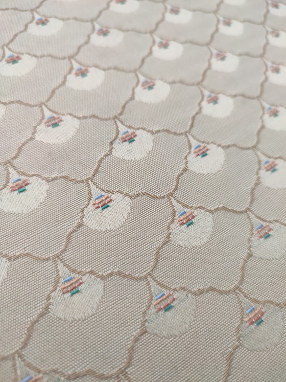 Image 1 of Boudoir stoel stoeltje cocktail creme franjes + opbergruimte naaikist