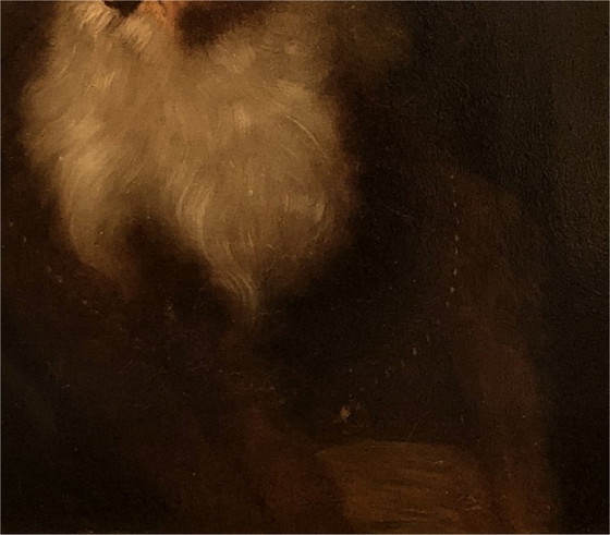 Image 1 of Portrait ancien XIXe siècle – Huile sur panneau – École européenne