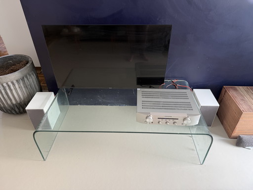 FIAM Ponte glass coffee table – Angelo Cortesi design (vintage)