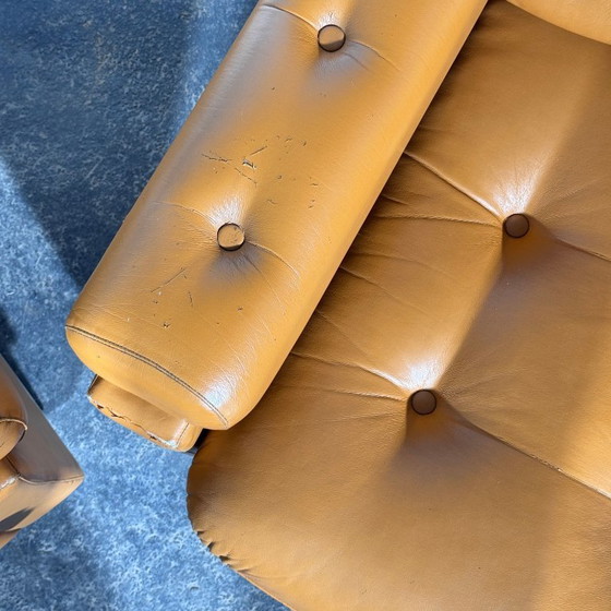 Image 1 of Paire de fauteuils hongrois Agnes en similicuir, 1979