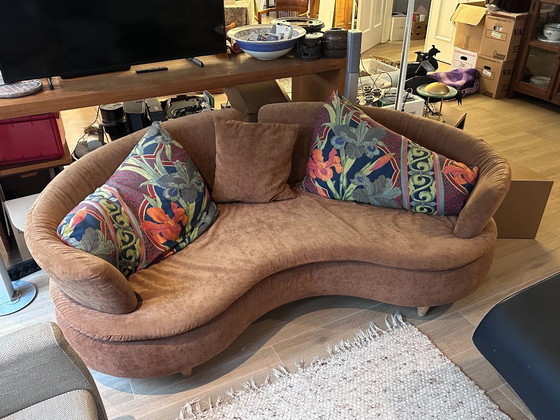 Image 1 of canapé (2 parties) avec pouf et coussins