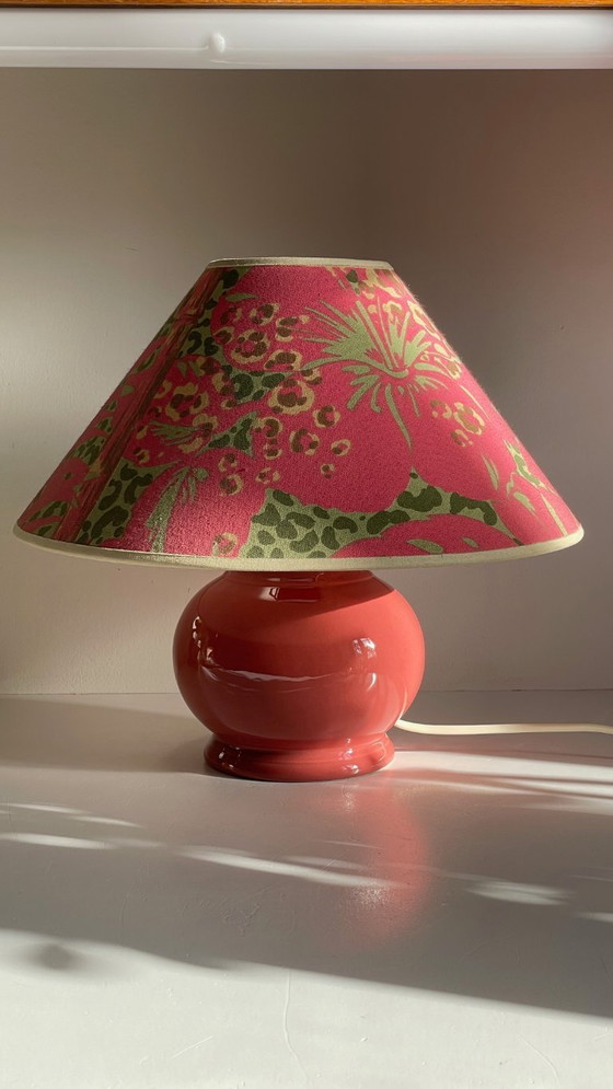 Image 1 of Vintage Ceramic Leopard Lamp