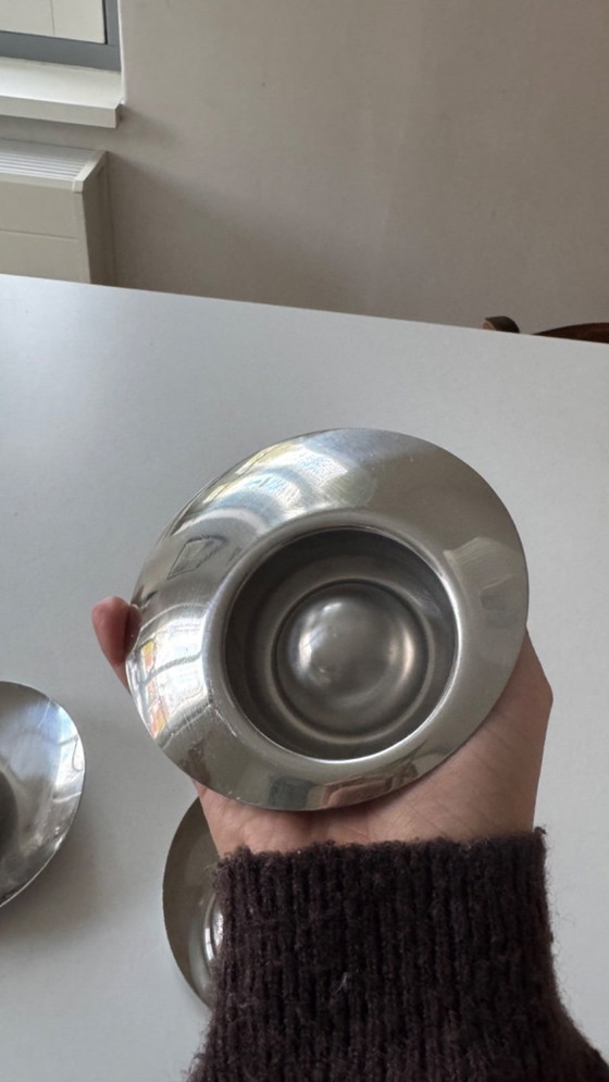 Image 1 of Portauova vintage in acciaio inossidabile