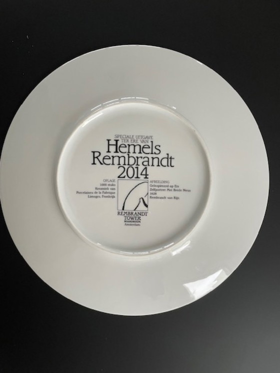Image 1 of Rare Rembrandt decorative plate 2014 limited edition
