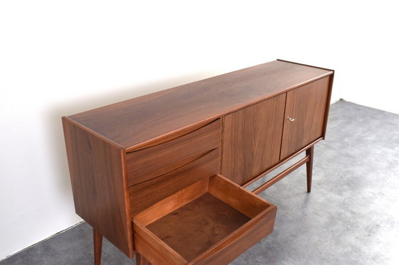 Image 1 of Mid-Century Polish Walnut Sideboard, 1960s.