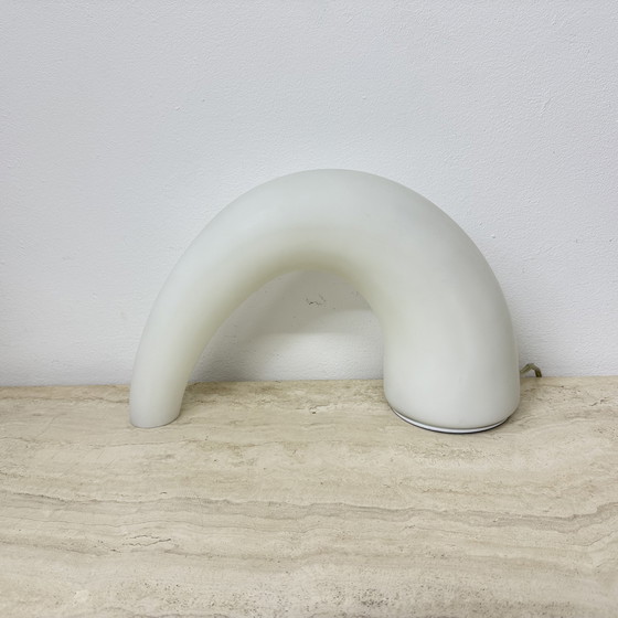 Image 1 of Fontana Arte Thor glass table lamp , 1980s Italy
