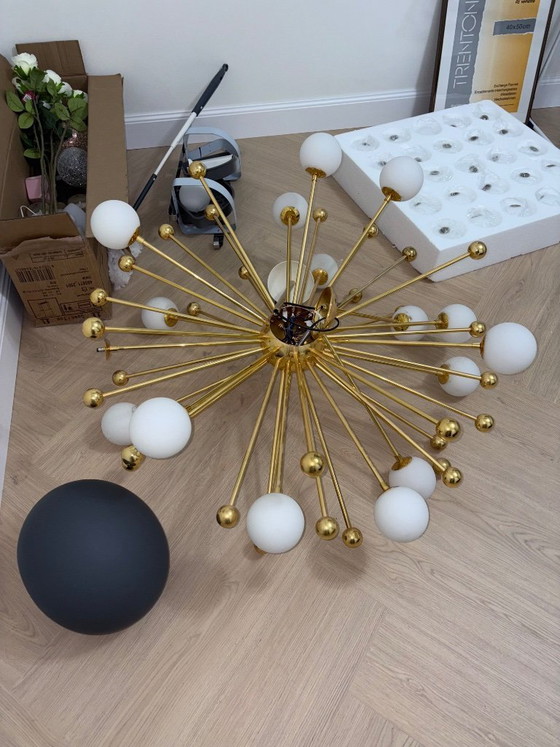 Image 1 of Eclectic Maximalist Sputnik spheres lamp