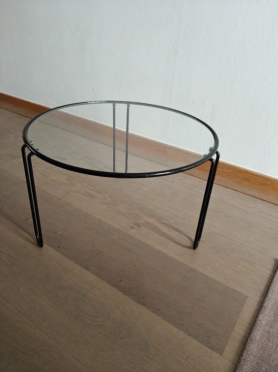 Image 1 of Set of vintage glass coffee tables / nesting tables – Italian design