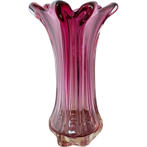 Vase vintage rose de Fratelli Toso