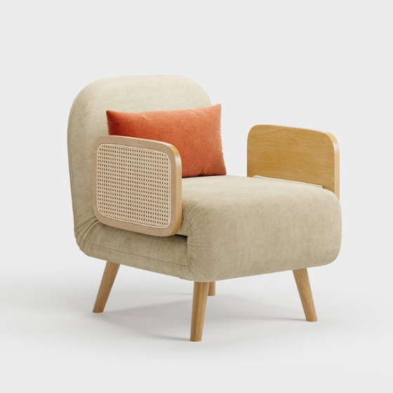 HOMARY fauteuil/slaapbank – Rotan, Textiel (photo 2 of 5)
