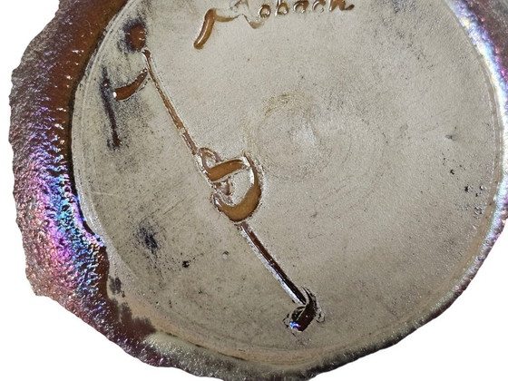 Image 1 of Mobach - design Joke Stroes - gold luster glaze - Holland - 1980s