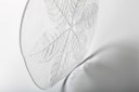 Large Kosta Boda Glass Cheese Platter: Vintage Leaf Design by Wärff / 1975