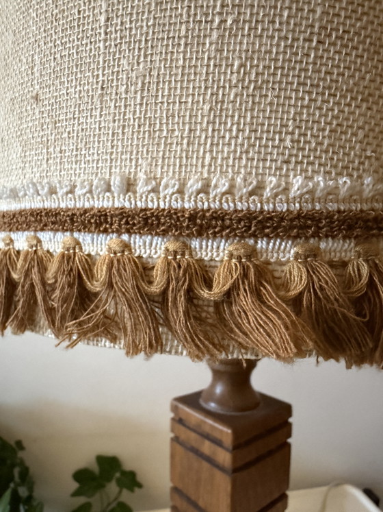 70s Lamp – Table lamps, Wood, Textile (photo 2 of 6)