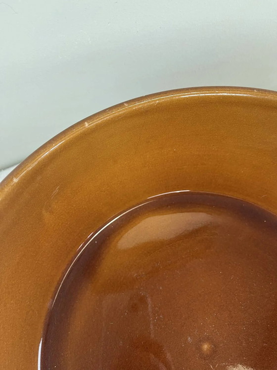 Large glazed terracotta salad bowl – Porcelain, Rustic (photo 4 of 9)