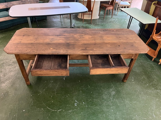 Rustikaler Eichentisch, Esstische, Holz, Braun (Foto 4 von 10)