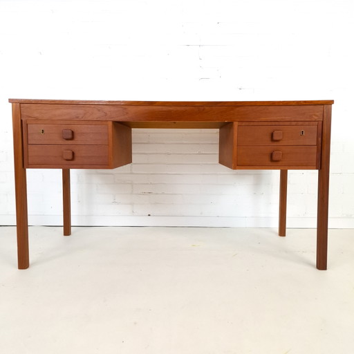 Vintage Domino Møbler Schreibtisch aus Teakholz, dänisches Design der 1960er Jahre