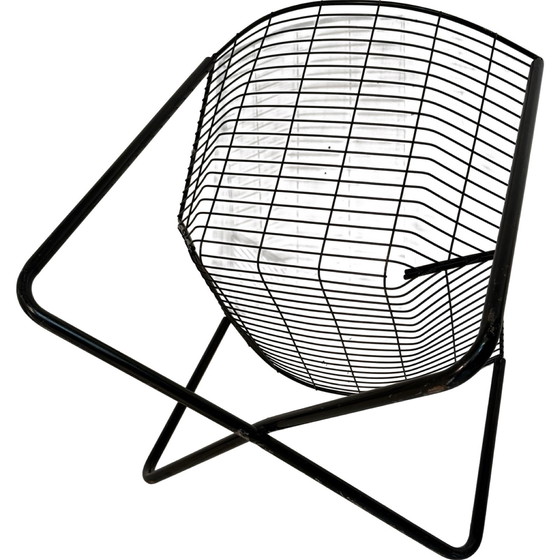 Image 1 of Niels Gammelgaard - IKEA - Draadstoel - Jarpen - Zwart - Jaren 80 - Origineel, eerste editie!