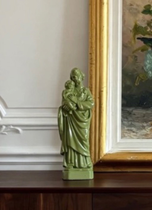 Statuette des heiligen Josef und des Jesuskindes (versetzt)