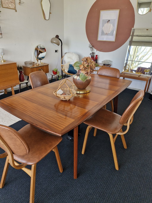 Vintage Dining Table Teak 70s Extendable