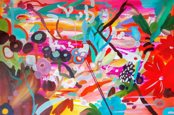 Acrylic Painting #Pleisto 150x100cm – joart, Paintings & Drawings, Canvas (photo 4 of 14)