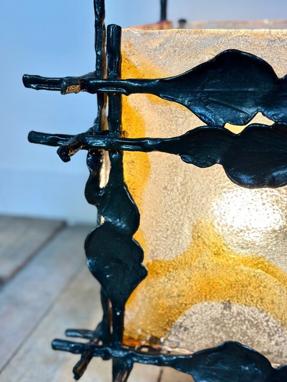 Image 1 of Brutalist lamp 1960 by Tom Ahlström and Hans Ehrich