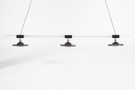 Image 1 of lampe design postmoderne Harco Loor 1980 plexiglas