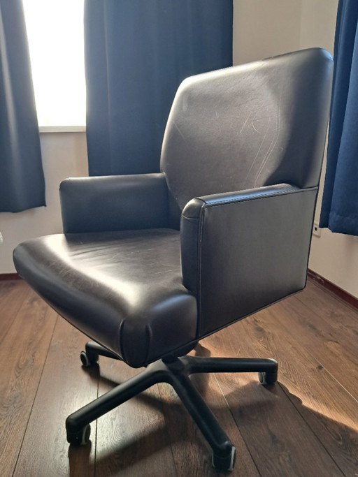 Silla de oficina de cuero Promemoria – bureaustoelen, Leather, Metal (photo 2 of 5)