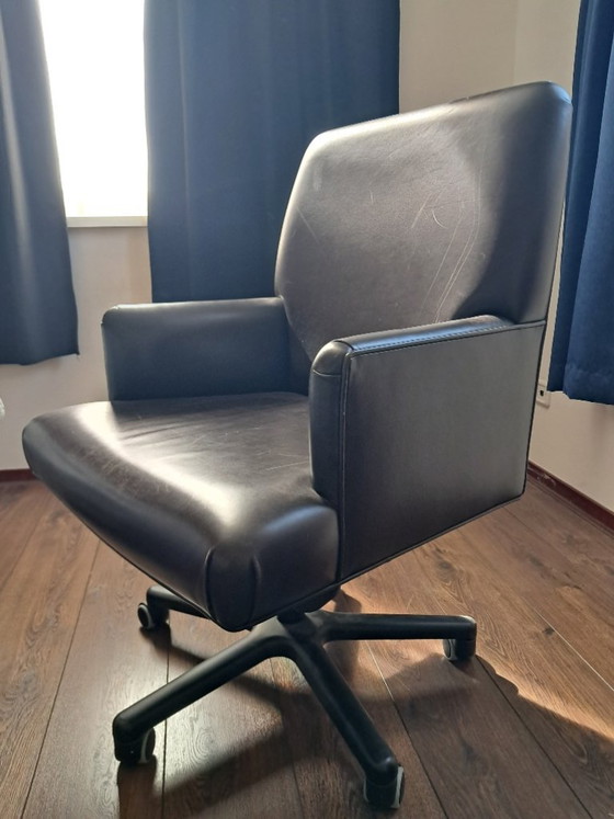 Silla de oficina de cuero Promemoria – Sillas de oficina, Leather, Metal (photo 2 of 5)