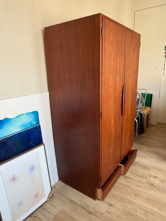Armoire en teck Mid Century, Danemark – Bois (photo 16 of 24)