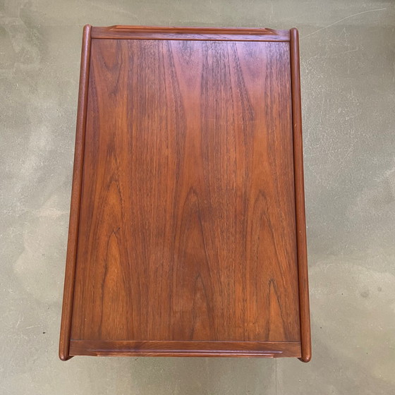 Image 1 of Scandinavian Design Teak Bar Cart, Trolley, Side Table, 1960s