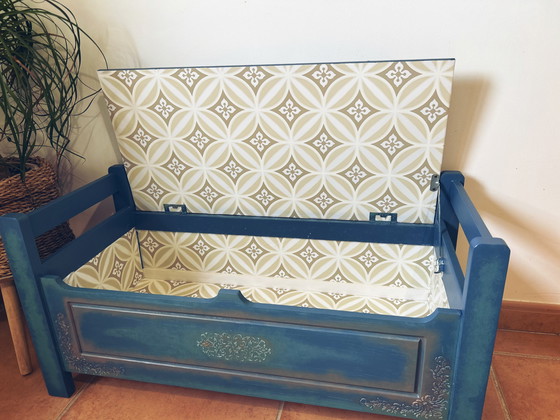 Image 1 of Petit coffre banc relooké