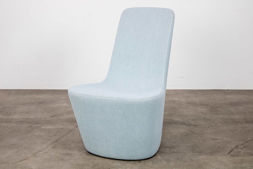 Vitra Monopod fauteuil by Jasper Morrison - lichtblauw
