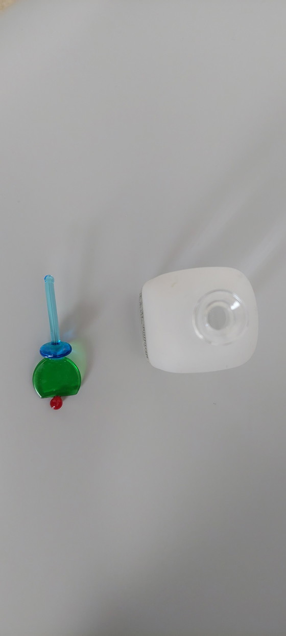 Image 1 of Frasco de perfume antiguo de cristal de Murano de F. & M. Ballarin