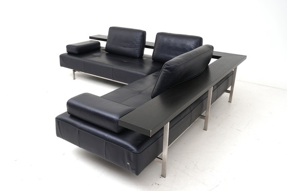 Image 1 of Divano angolare Rolf Benz Dono Couch Divano angolare Divano angolare in pelle Dono blu